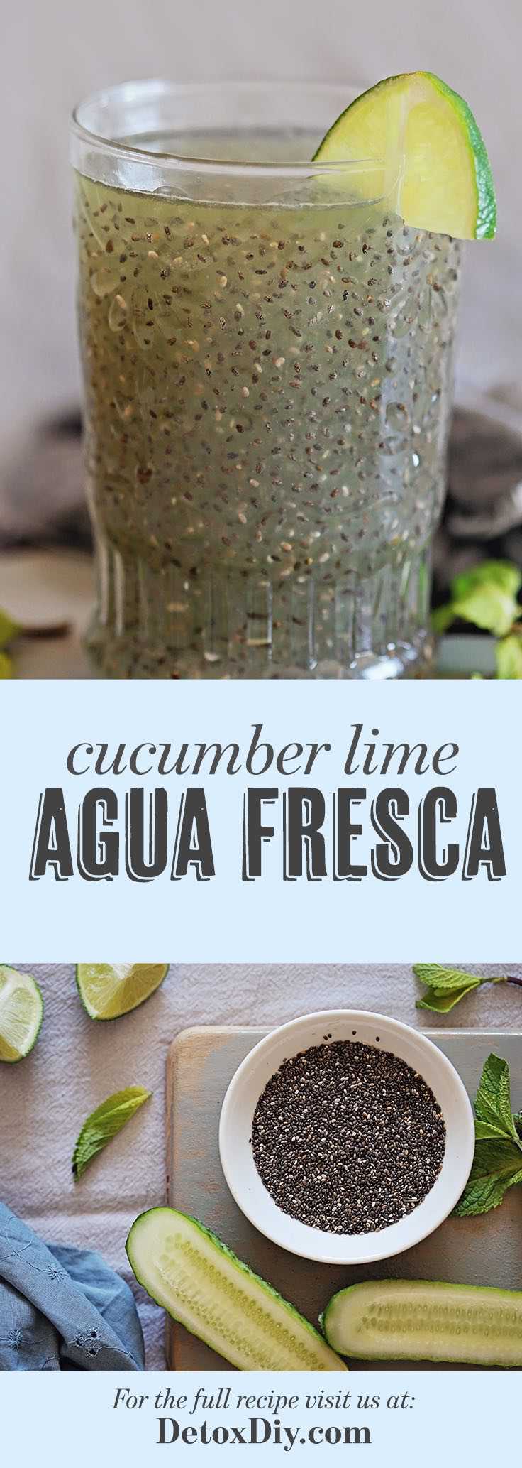 This cucumber lime agua fresca makes the most refreshing and hydrating drink!