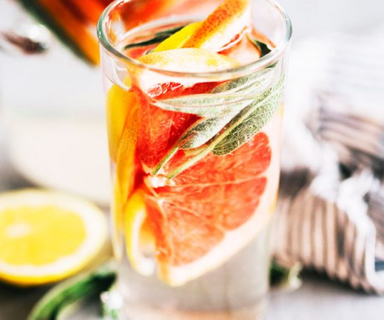 I’m getting thirsty just thinking about our Grapefruit, Lemon, and Sage Infused Water. Hydration and detoxification has never been this tasty!